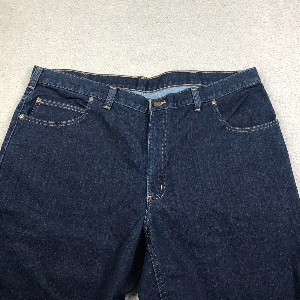 Carhartt Jeans Mens 44x34 Modern Fit Dark Wash Relaxed Straight NEW NWT